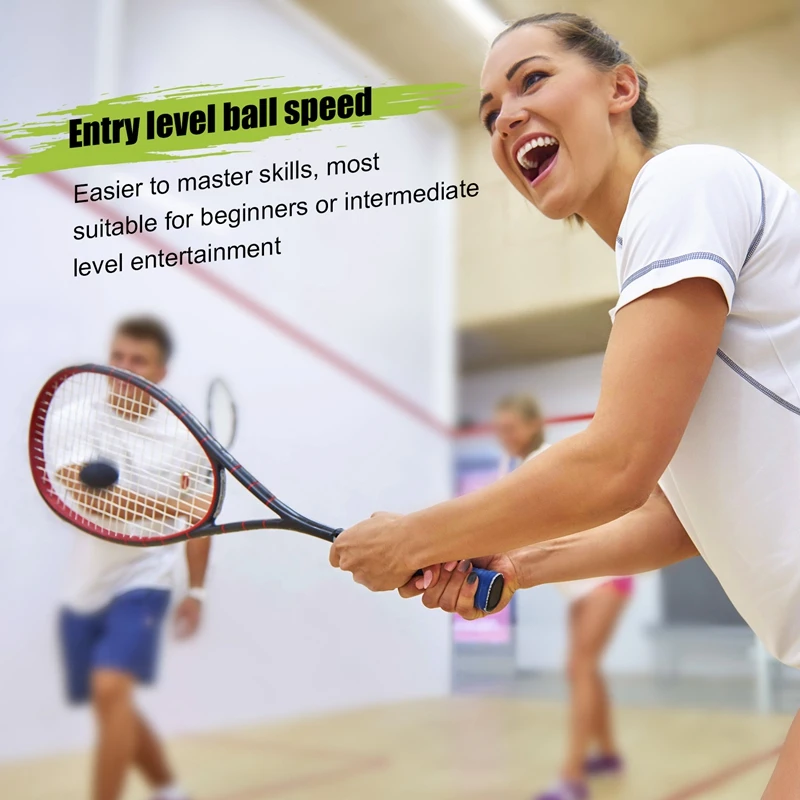 Pelota de Squash de punto azul, pelota de goma deportiva de velocidad rápida, competición profesional de jugadores, 3 piezas