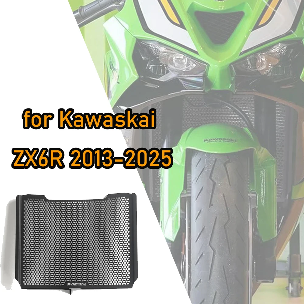 

Motorcycle Radiator Core Guards Grille Cover Protection Fit for Kawaskai ZX6R 2013-2025