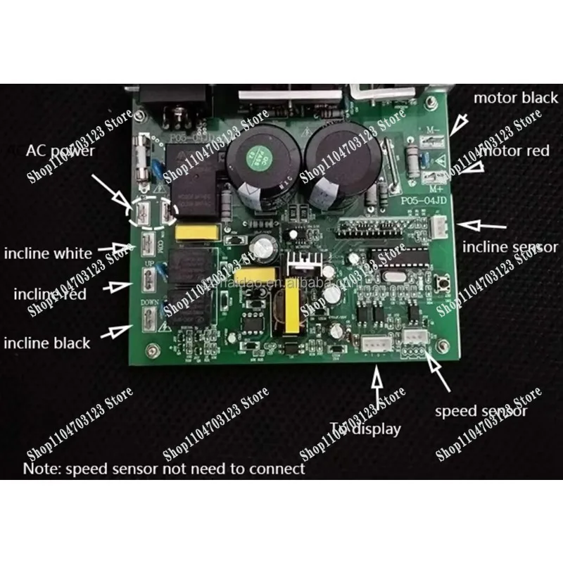 

Универсальная коммерческая система управления беговой дорожкой: дисплей + инвертор + кабель + контроллер для тренажерного зала