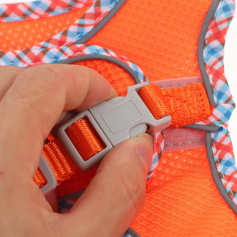 

1Set Adjustable Pet Harness Dog Vest Outdoor Walking Leash Puppy Harness Lightweight Comfortable Small Dog Accessory