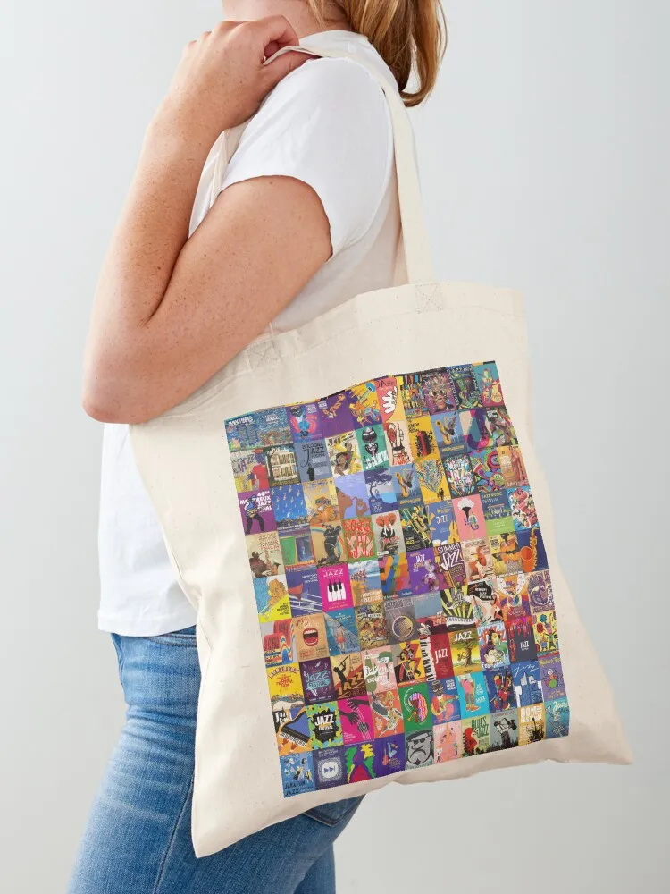 

Jazz Festivals Tote Bag Canvas stote bag Woman shopper bag shopper women tote bags men