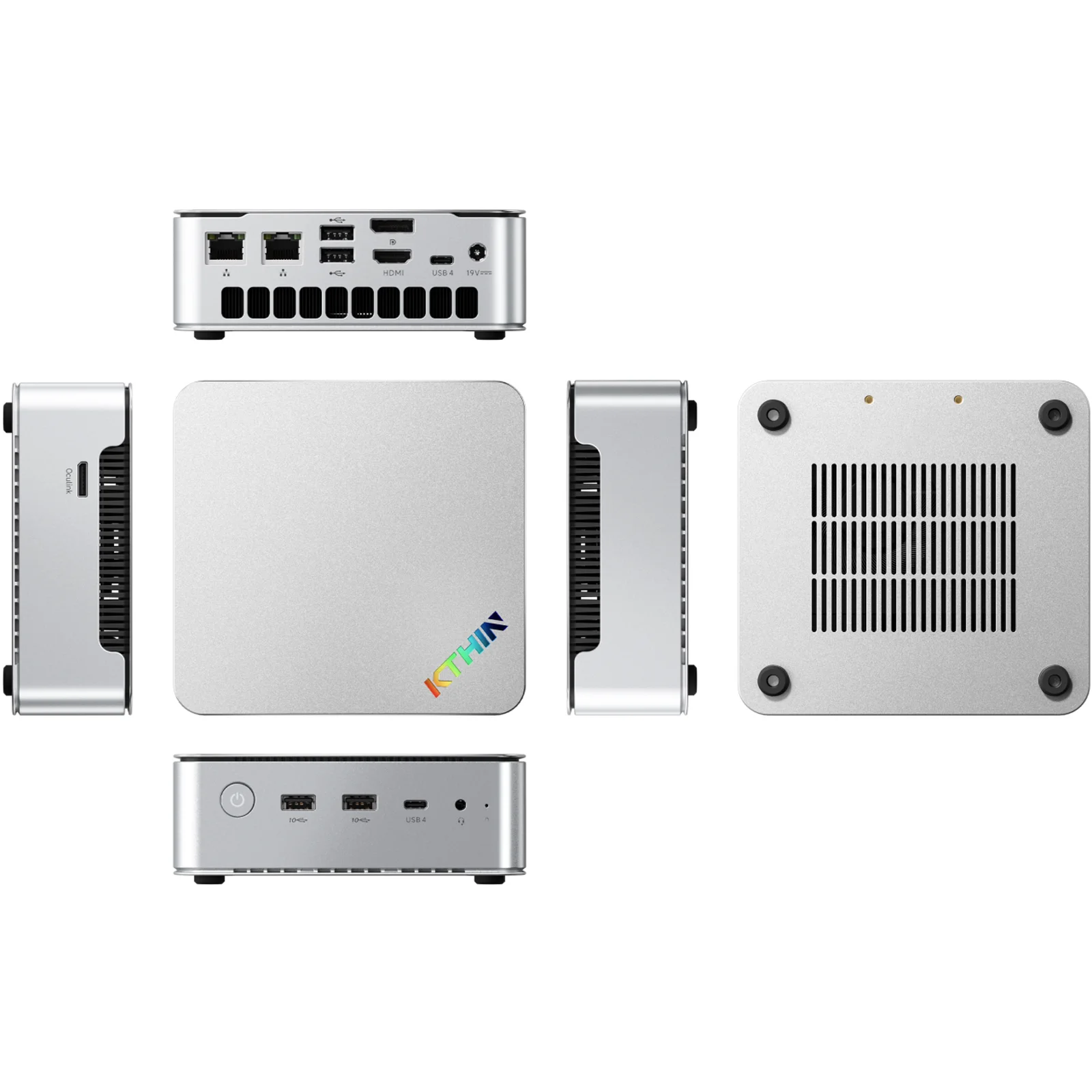 KTHIN K8 Mini PC AMD Ryzen AI9 HX 370 OCuLink Support Dual DDR5 5600MHz Gaming Computer Desktop PC WIFI6 AI Computing Power image 3