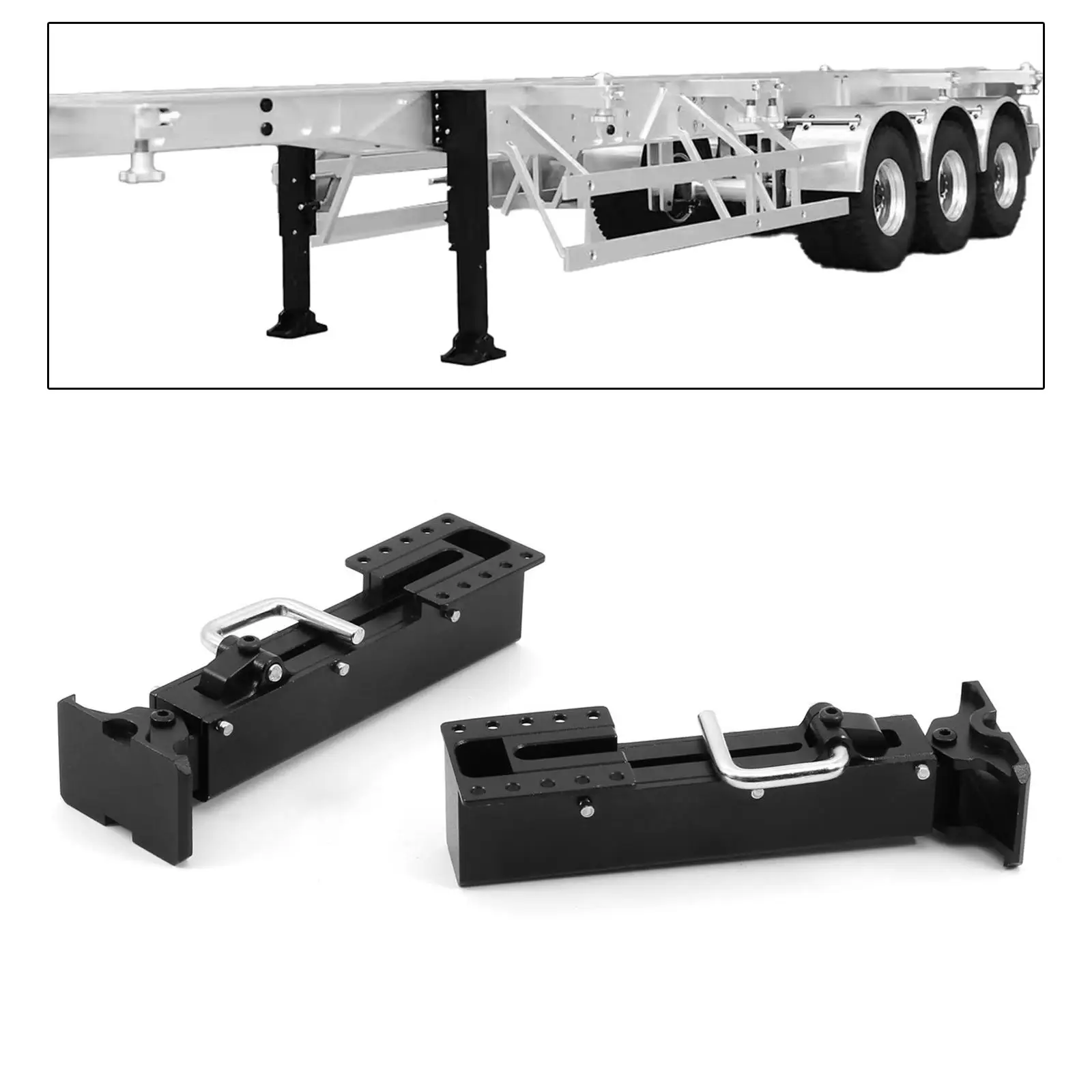 금속 랜딩 기어 리프팅 다리 개조 부품, 조립 액세서리, 예비 부품, 다리 지지대, 1:14 체중계 트럭 모델