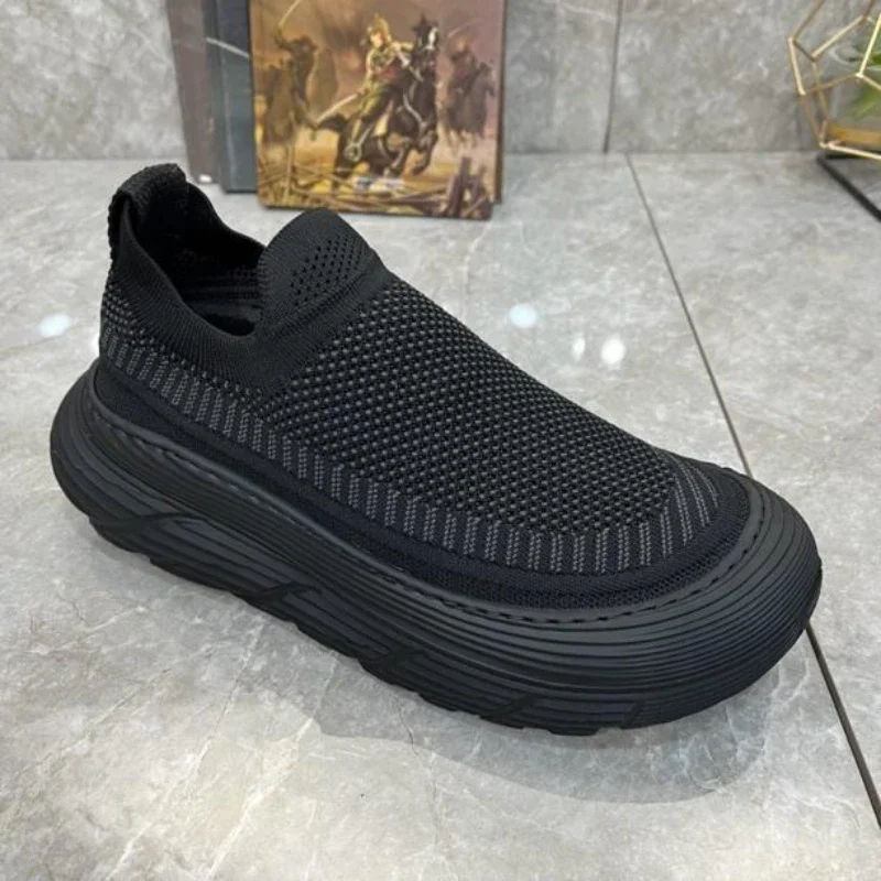 

Men's Breathable Low Top Casual Footwear Lightweight Comfort Slip-On Sneakers Everyday Wear Men Driving Loafers Zapatillas Hombr