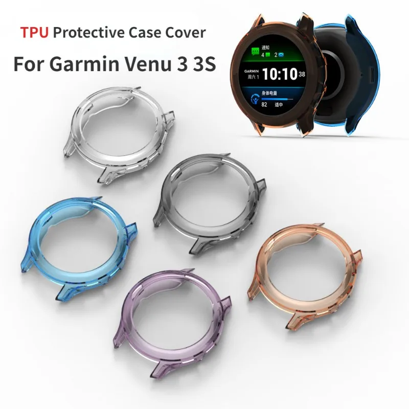 Etui ochronne z TPU do zegarka Garmin Venu 3 3 3S miękka silikonowy Bumper osłona na ochraniacz Wenu3 Dropshipping hurtowe akcesoria