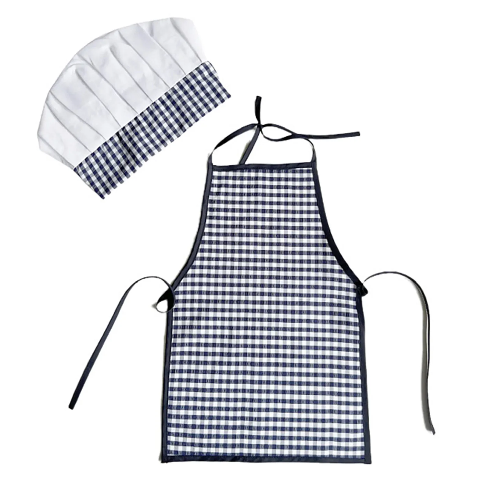 

Infant Boys Girls Halloween Theme Party Chef Cosplay Costume Newborn Baby Photography Props Halter Self-Tie Apron Bib with Hat