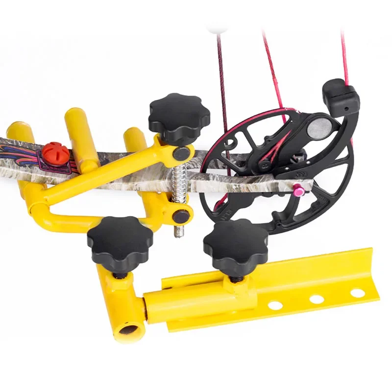 Archery Parallel Bow Vise Adjustable Metal 360 Degree Rotation Compound Bow Hunting Shooting Bow and Arrow Accessories