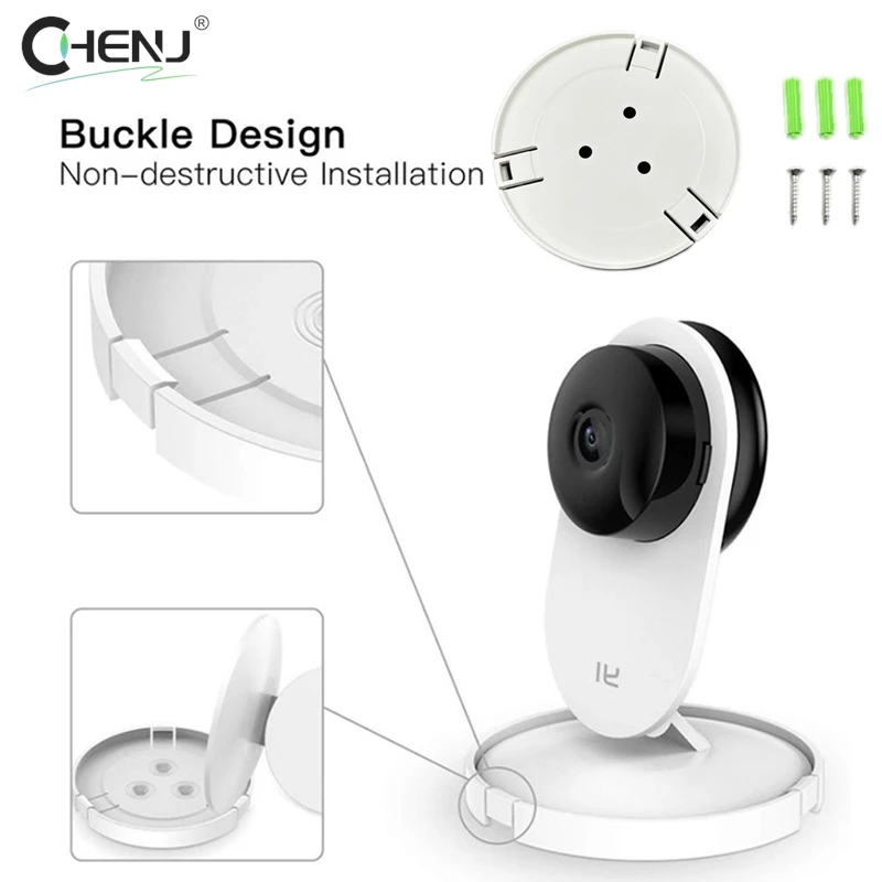 1set Wall Mount For YI 1080P Home Camera 360 Degree Rotating Bracket Holder For Indoor Yi/Mi Home Security Camera