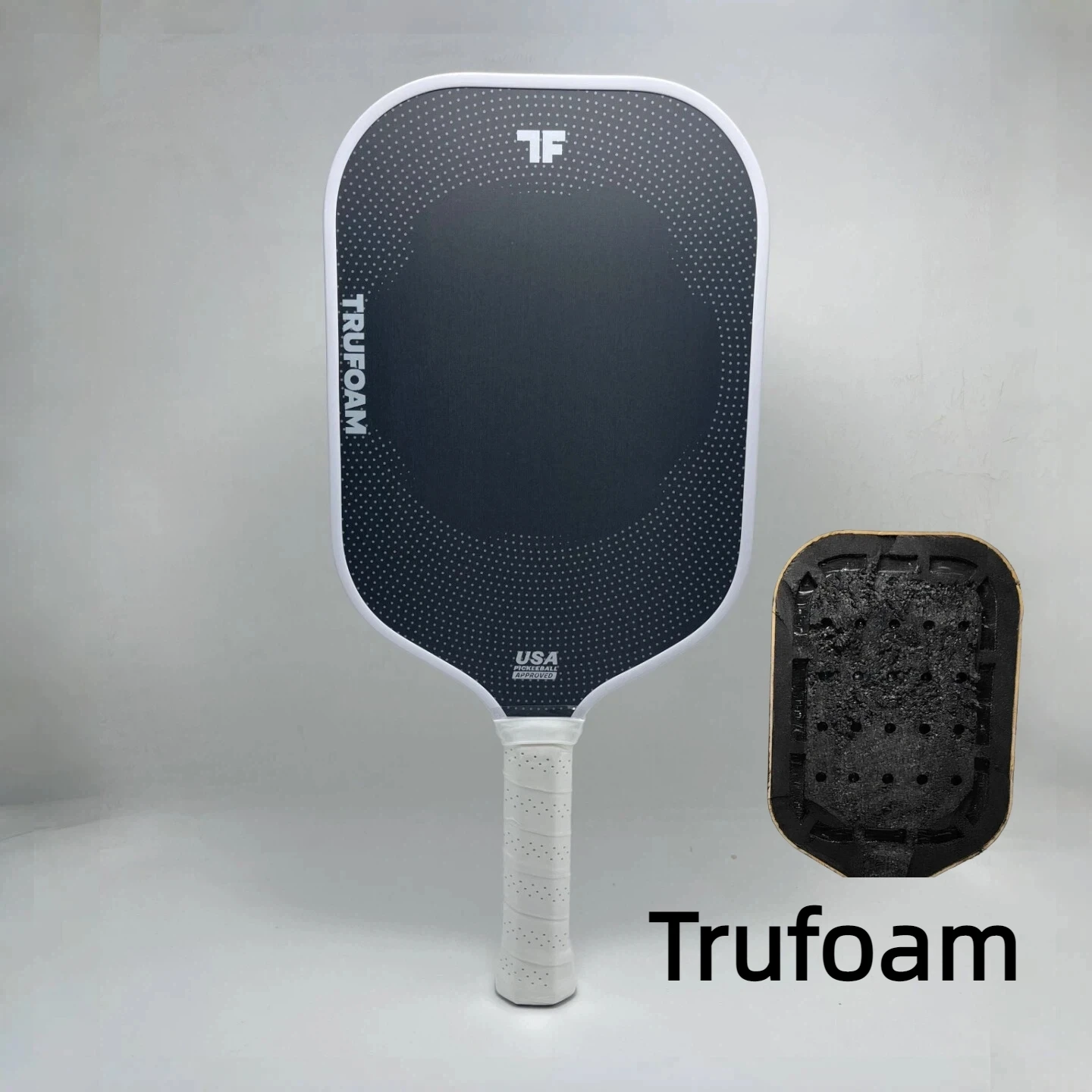 

Ракетка для пиклбола Trufoam Genesis TF1, толщина 14 мм/16 мм, высокоплотный цельный пенопластовый сердечник, карбоновое волокно Toray T700