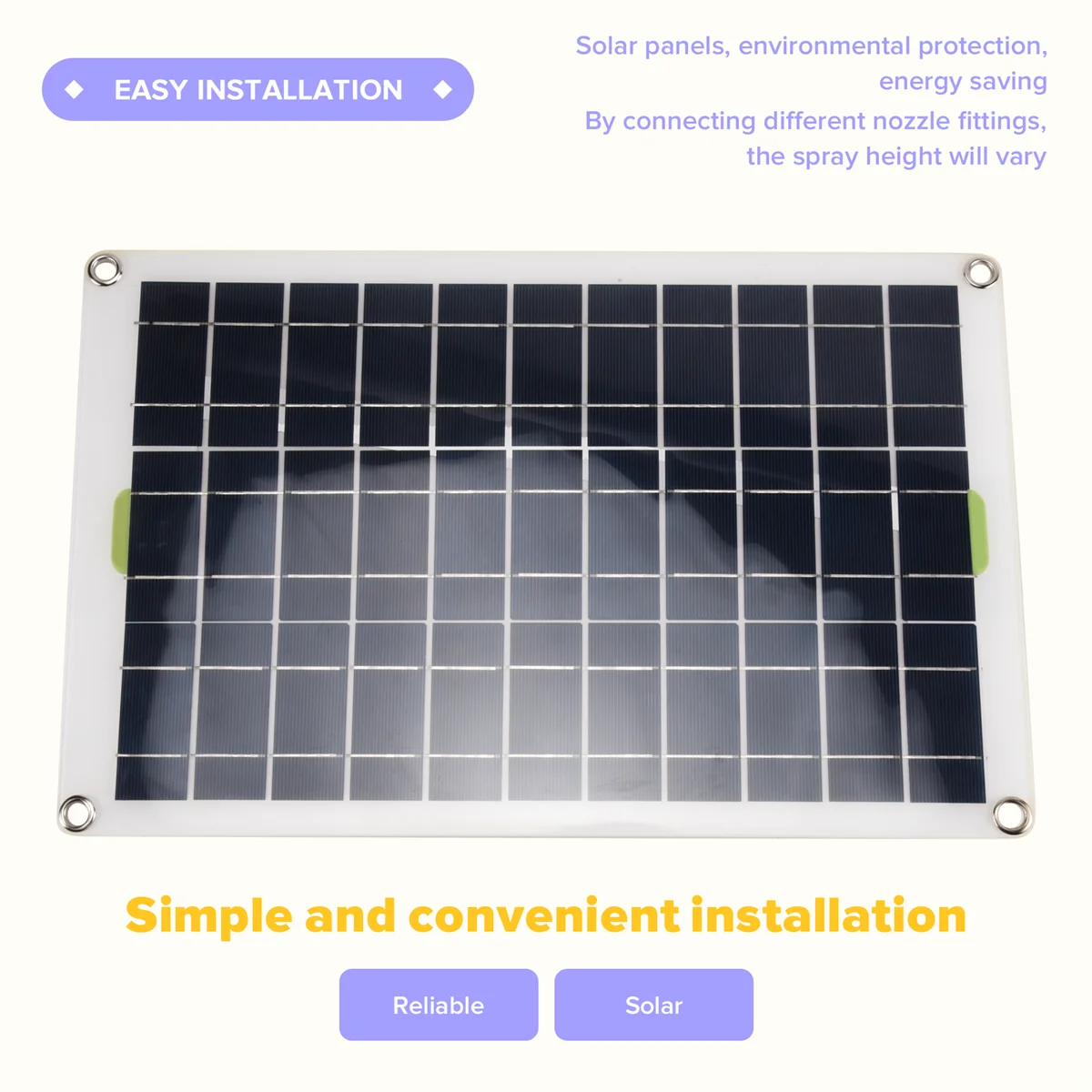 

(Top!) 50W Solar Water Pump 800L/H DC12V Solar Water Fountain Pump Low Noise for Garden Family Water Fountain Irrigation Pump