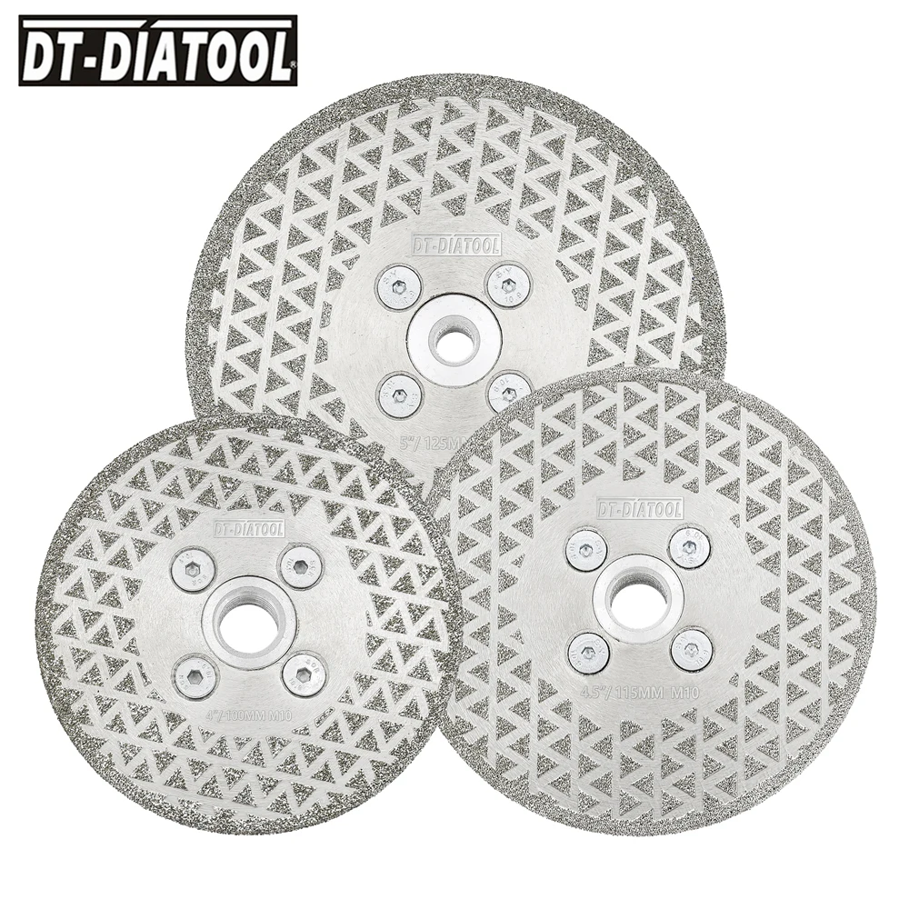 

DT-DIATOOL 1 шт. Бриллиантовая зернистая гранитная пила мрамор гальванический камень M14 M10 58/-11 резьба гранитная керамическая плитка