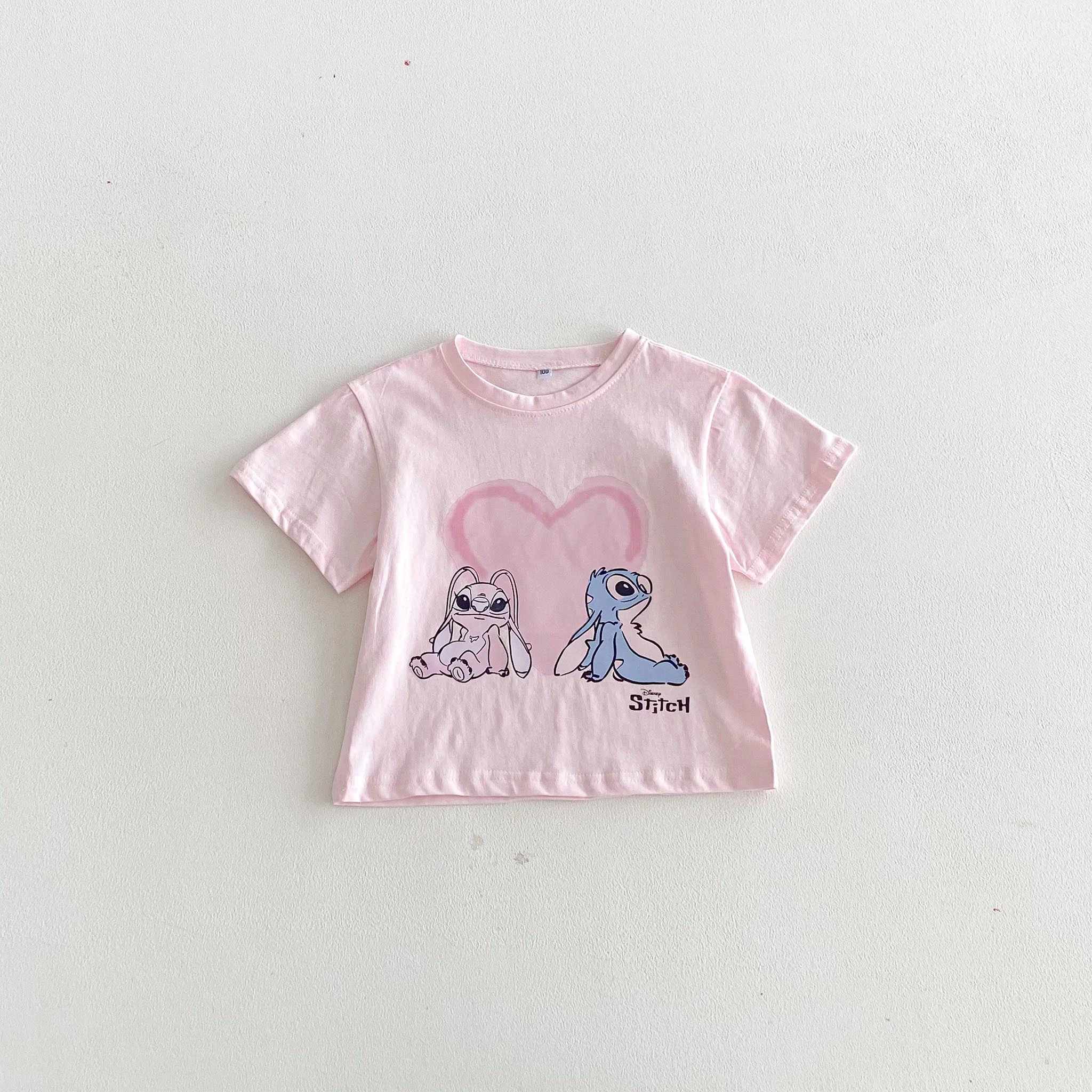 غرزة نمط موضة قمم تي شيرت للأطفال ملابس الصيف نمط جديد الأطفال قصيرة الأكمام تيز الكرتون Crewneck تي شيرت 1-7Y #5