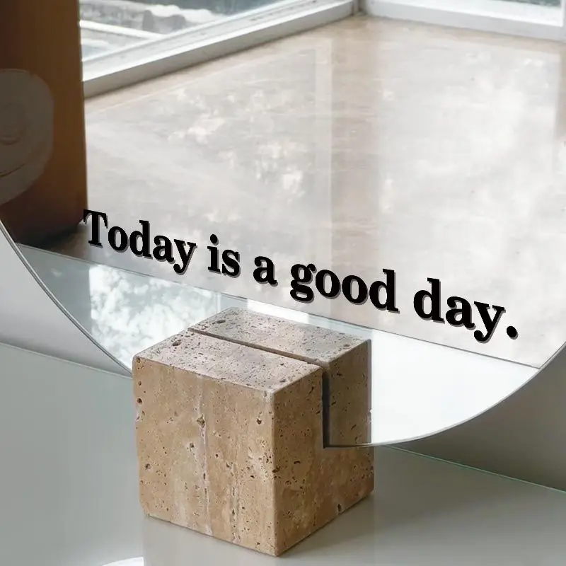 Today Is A Good Day Wall Stickers Korean Style Window Glass Mirror Stickers Creative Decorative