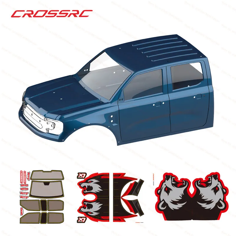 CROSSRC Big Wild Wolf Big Wild Bear EMOX7 XL4 Appearance accessories Car shell interior rearview mirror Front rear bars lamp Rc