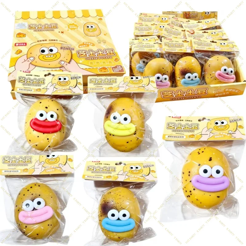 Soft Squishy Potato Squeeze AntiStress Ball Squishies Pendant Slow Rebound Funny Desktop Model Necessity Birthday RelaxationGift