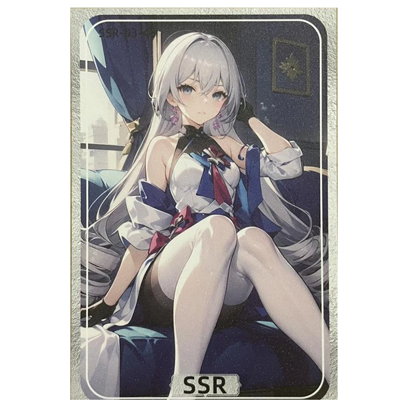 Anime Goddess Story Rare SS SSR SR Refraction Collectible Card Theresa Himeko Kafka Asta March 7th Toys for boy Birthday Present