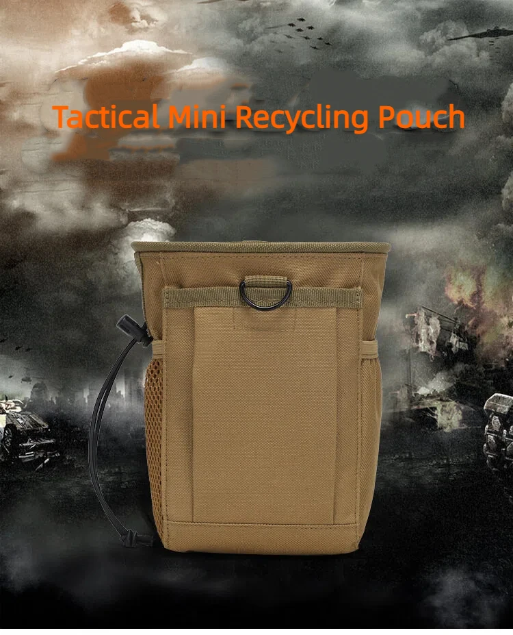 Bolsa tática MOLLE para despejo 3-5L 600D Nylon 3 em 1 - Pacote de cintura para armazenamento de munição de caça preto/verde/caqui