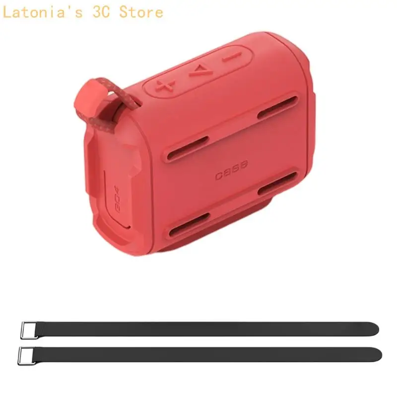 Carry Point Speaker Case in Silicone, Portable Wrap Cover with Open Panel Access for Travel, Walks, and Daily Use X3UB