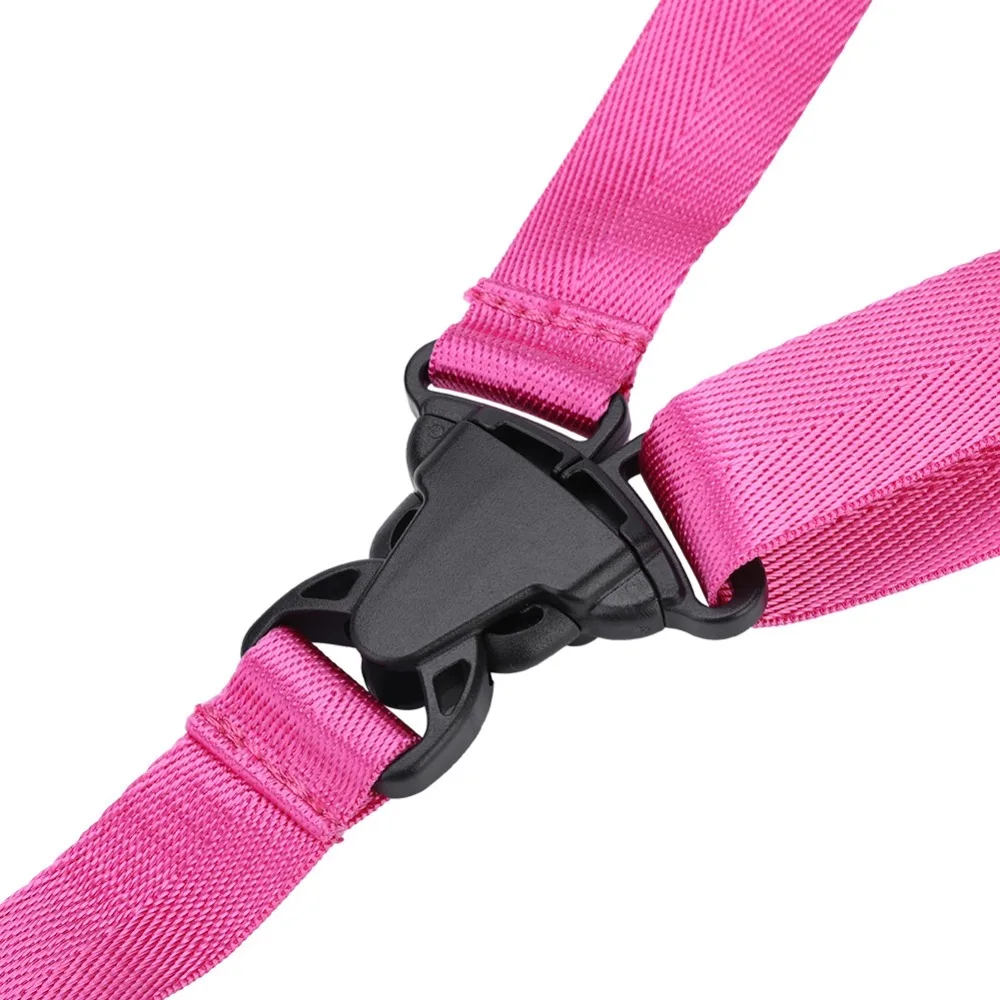 Léger ​ Sangle pour ukulélé noir et rose ​ Avec crochet ​ ​ Lanière à sangle pour Ukelele ​ Bandoulière ​ ​ Idéal pour les voyages ​ Bandoulière en nylon