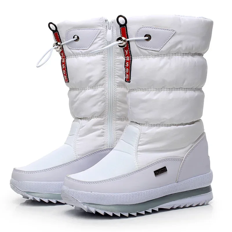 

New Women Snow Boots Platform Winter Boots Thick Plush Waterproof Non-slip Boots Fashion Women Winter Shoes Warm Fur Botas Mujer