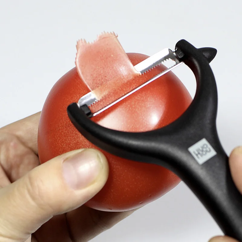 Haohou pelador de acero inoxidable multifunción frutas verduras rebanador de patatas pelador de zanahorias cuchillo de cocina herramienta hogar