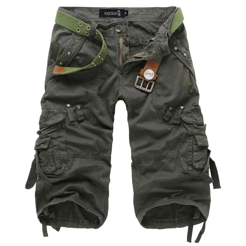 Celana Pendek Kargo Pria Perkakas Multi Saku Celana 7 Titik