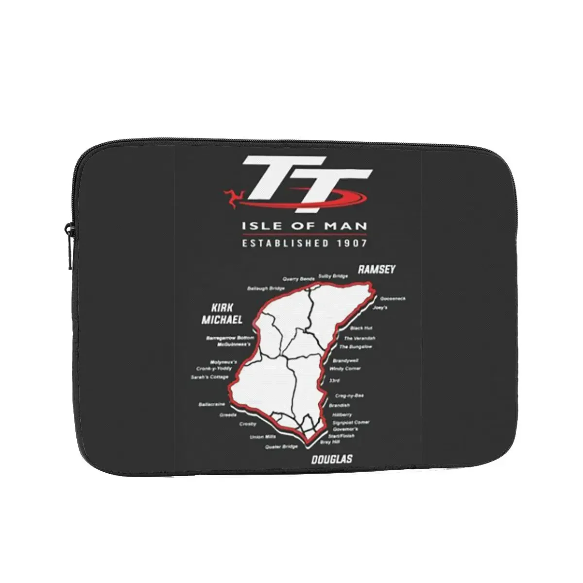 Isle Of Man TT Motorcycle Notebook Laptop Bag Case Pouch 10 12 13 15 17 Inch Notebook Sleeve Cover Bag Tablet Shockproof Bag