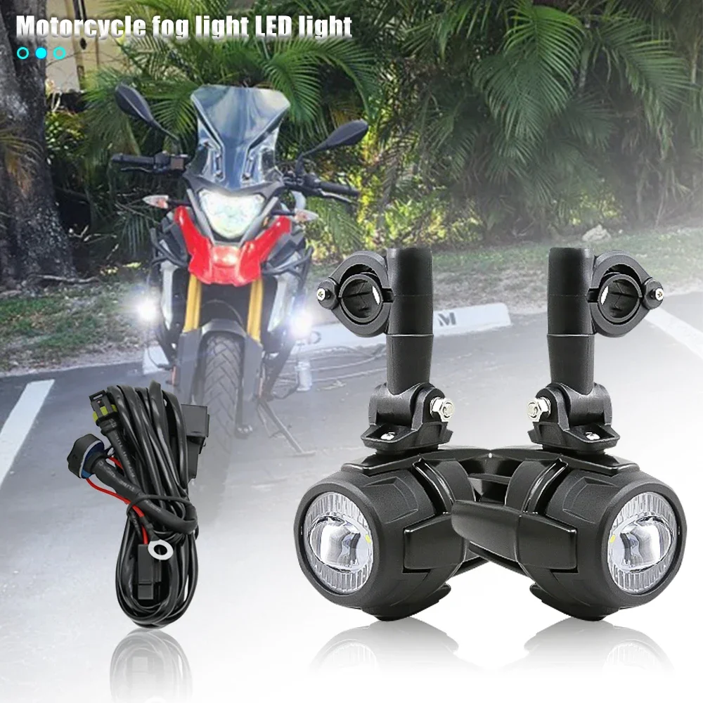 

Светодиодные противотуманные фары для мотоцикла для BMW R1250GS ADV F800GS R 1250 GS LC Yamaha MT07 MT09, вспомогательный свет