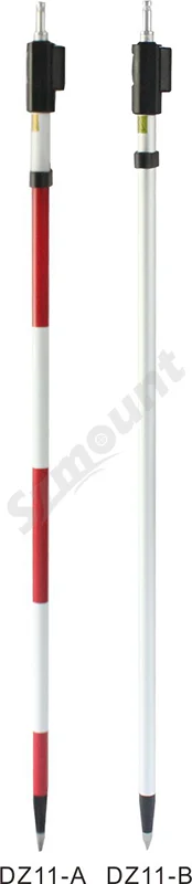 텔레스코픽 측량 알루미늄 프리즘 폴 로드, 핫 세일 2.15m, 스냅 잠금 장치 포함, 토탈 스테이션 측량 액세서리 DZ215SL용