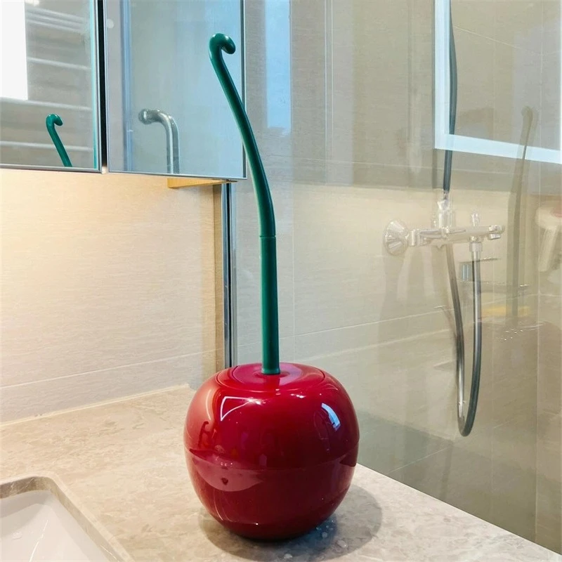 

Креативная щетка для унитаза Cherry для домашнего использования, щетка для чистки унитаза без мертвых углов, щетка для унитаза