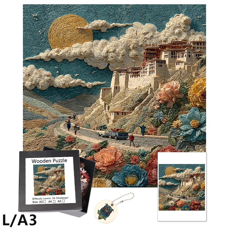 

Leisure Wooden Puzzles Entertainments Christmas Gifts Rural Life Oil Painting Theme Jigsaw Puzzles for Adults。