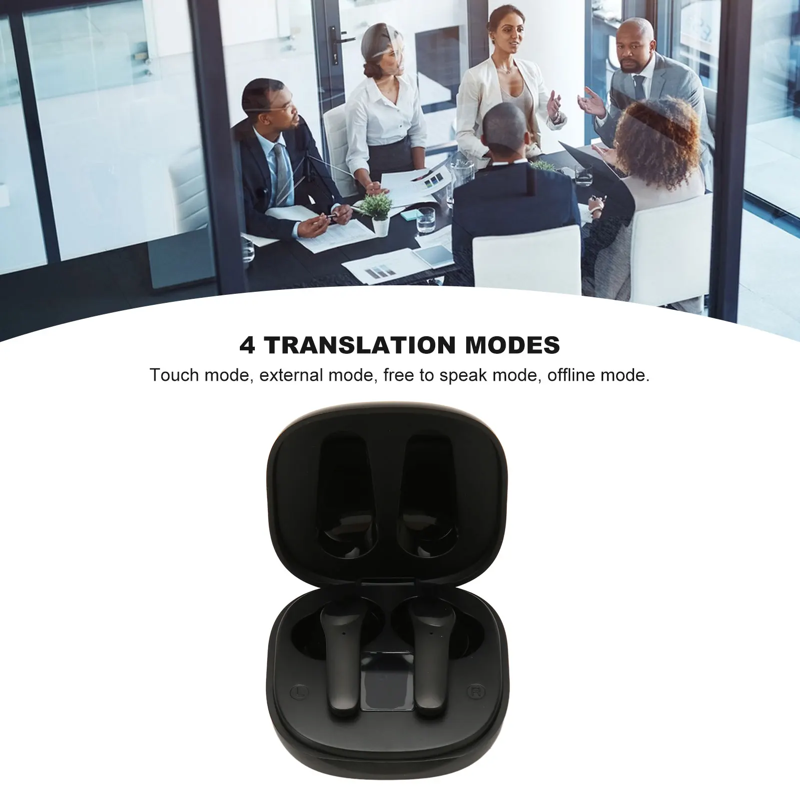 

ZK30 Wireless Translator Earbuds Bluetooth 5.3 Translation Earbuds 74 Languages 70 Accents Translator Device with APP