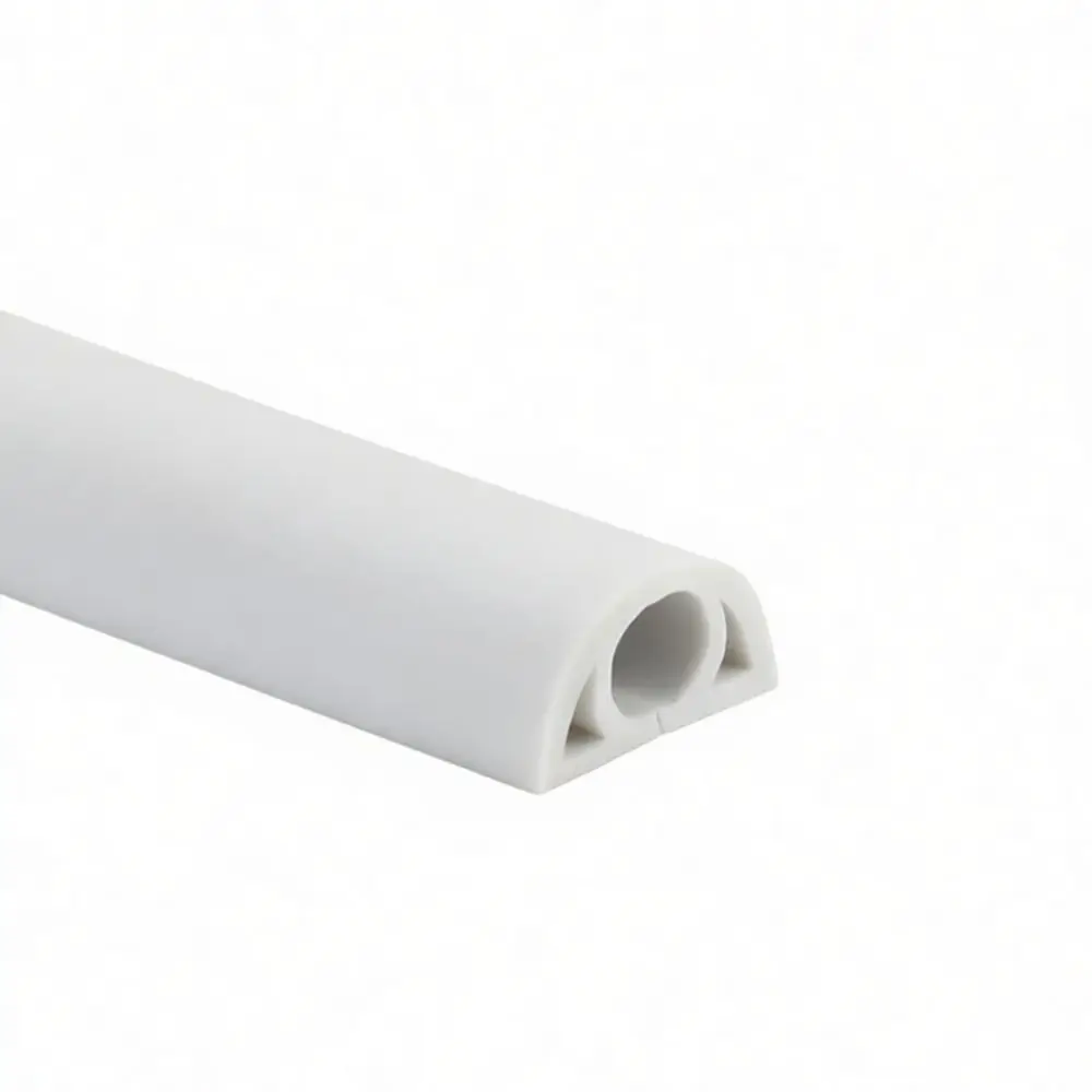 Flame Retardant PVC Wire Duct Flexible Floor Cable Protector Cord Hider Management Solution Suitable For Home Office Decor