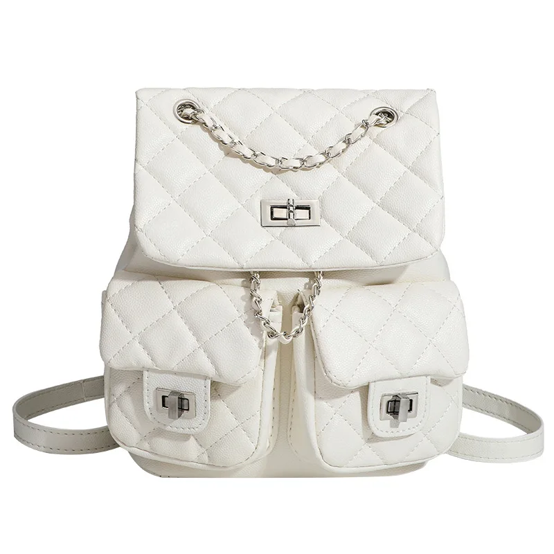 

Hot Sale Niche Mini Chain Lightweight Small Backpack Girls 2025 New Shopping Backpack