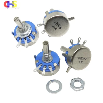 1 個 WH5-1A カーボンフィルムポテンショメータ 470R 1K 1K5 2K2 4K7 10K 22K 47K 100K 220K 470K 1M