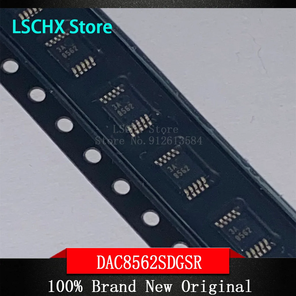 

1PCS DAC8562SDGSR VSSOP-10-0.5mm 16 Bit Digital to Analog Converter 2 Voltage - Buffered String DAC ±4, ±0.2