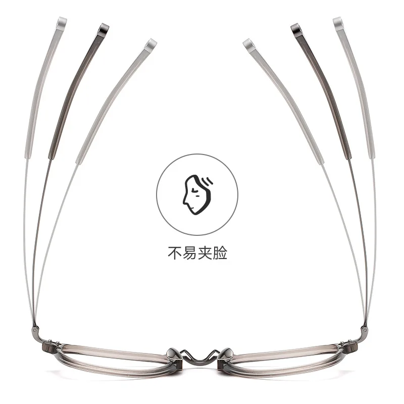 ZIROSAT LY2350 Optical Glasses Pure Titanium Full-rim Frame Prescription Eyeglasses Rx Men Glasses for Male Eyewear