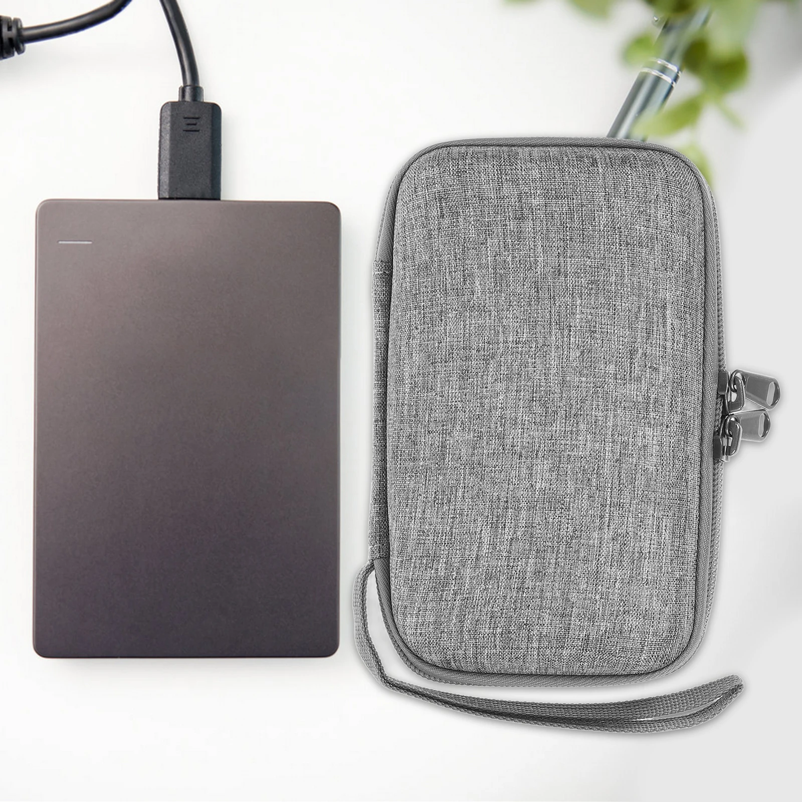 

EVA Hard Drive Case Mobile Disk Earphone Organizer Shockproof Waterproof Portable Storage Bag Travel Lightweight Cable Data