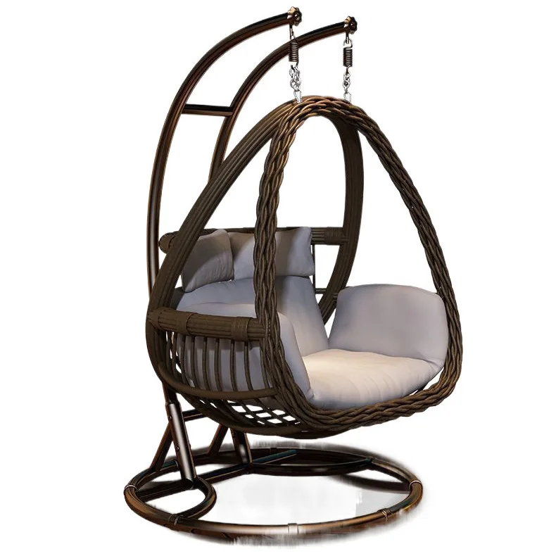 Outdoor Hanging Basket Household Swing Bird's Nest Hanging Chair Rattan Chair Double Garden Rocking Chair Indoor Hammock Balcony