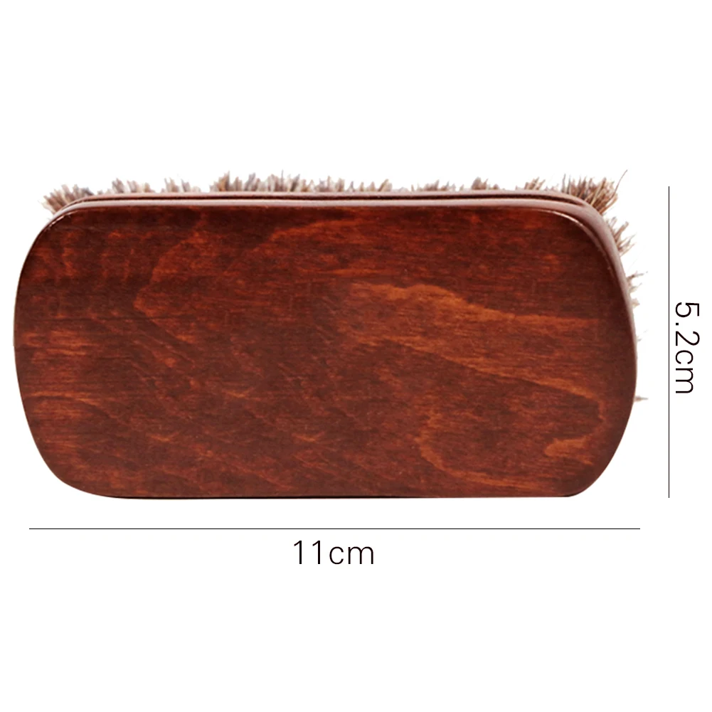 

Щетка для чистки кожаного текстиля салона автомобиля с деревянной ручкой из щетины конского волоса