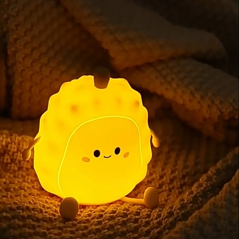 

Креативная силиконовая светодиодная настольная лампа с рисунком дуриана, атмосферный патруль, сенсорная лампа, украшения, игрушки, атмосферные подарки, подставка для мобильного телефона