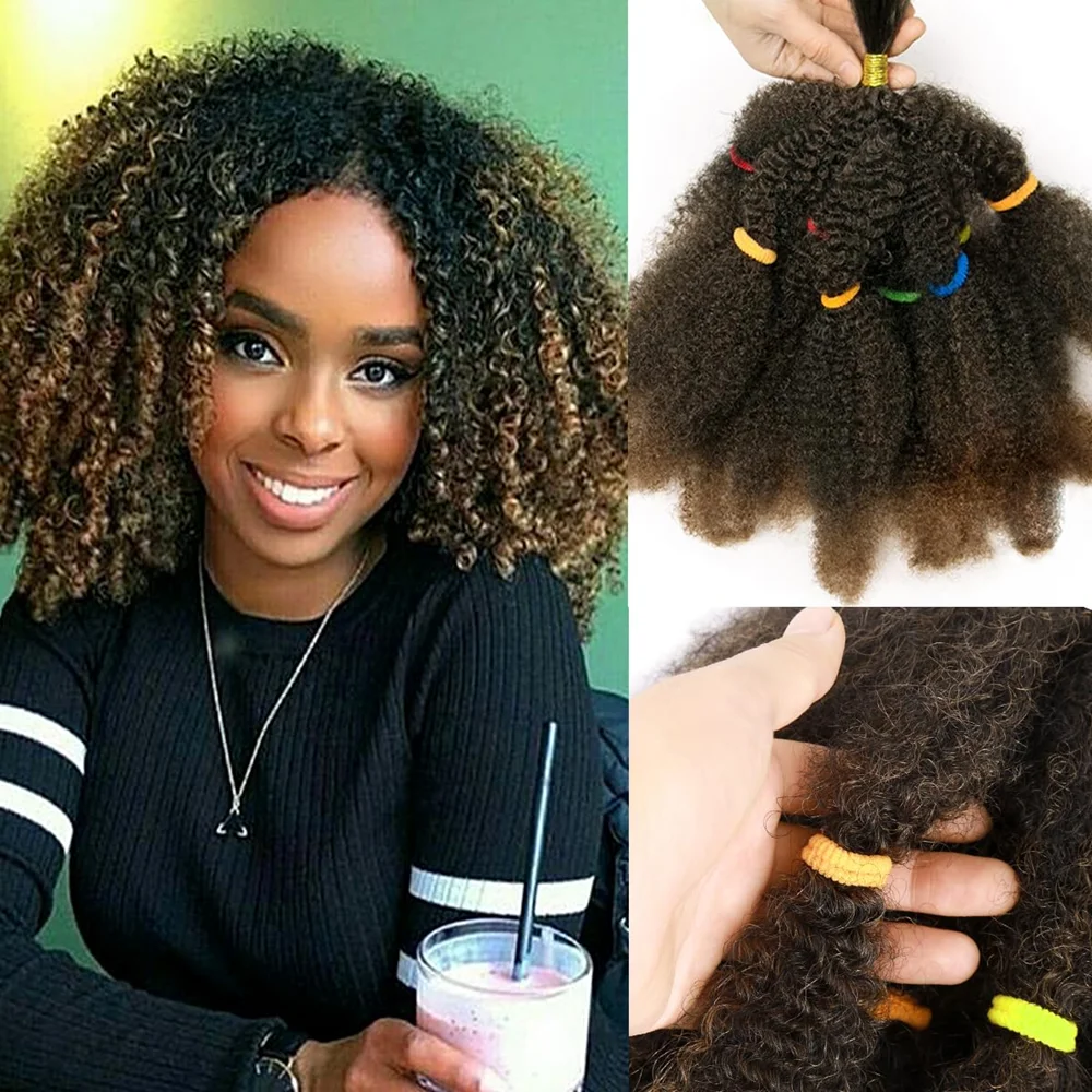 

12-дюймовые синтетические афро-кудрявые волосы, плетение волос Марли, предварительно растянутые афро-кудрявые весенние косы, вязанные крючком, натуральные