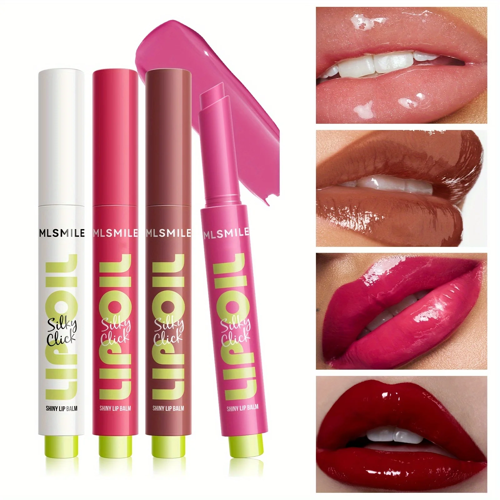 9 ألوان بلسم زيت الشفاه الجيلي، خطوط الشفاه المرطبة والتنعيم، ملمع الشفاه الزجاجي الشفاف مع رائحة الفاكهة #1