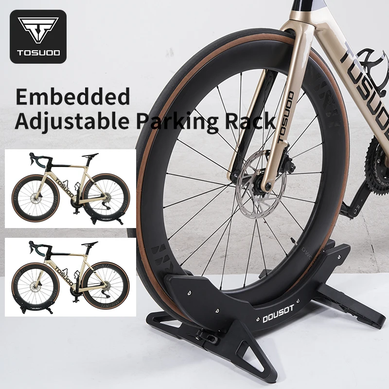 TOSUOD Bicycle Parking Rack ABS Plastic Adjustable Road And 
