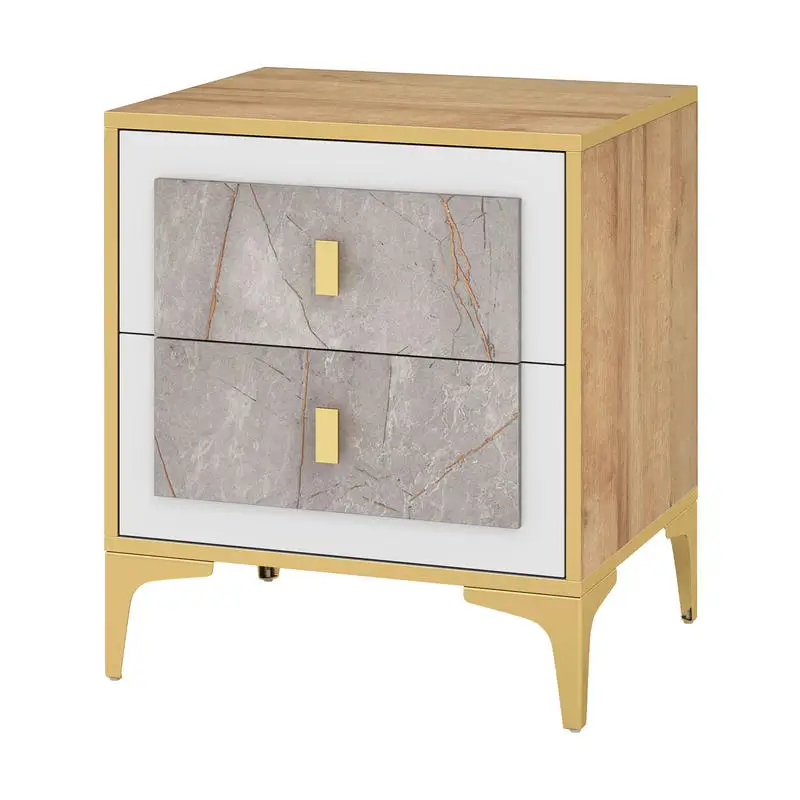 

Nightstand with 2 Pull-out Drawers for Living Room Bedroom