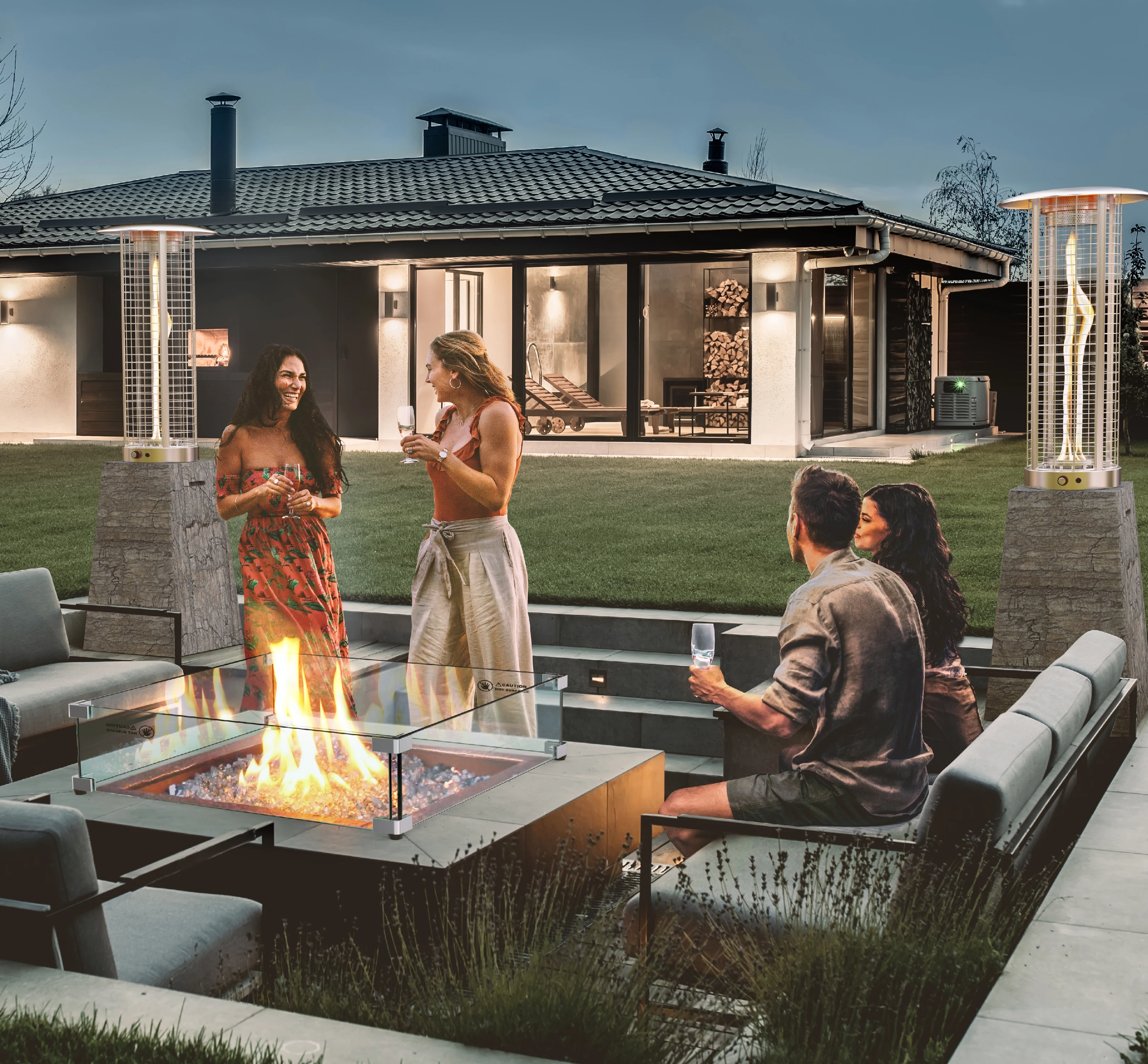 Tabletop Ethanol Fireplace Diamond Shape Table Top Fire Pit Indoor Outdoor Concrete Tabletop Fire Pit Bowl view 6