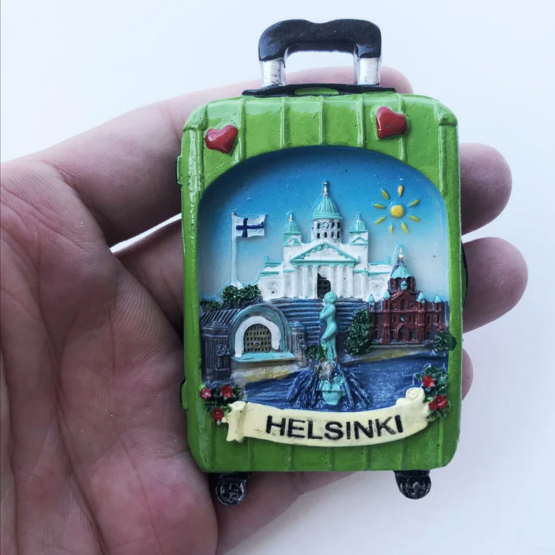 

Fridge Magnet New Helsinki Personalized Creative Crafts Cultural Landscape Decoration Message Stickers Tourism Souvenir
