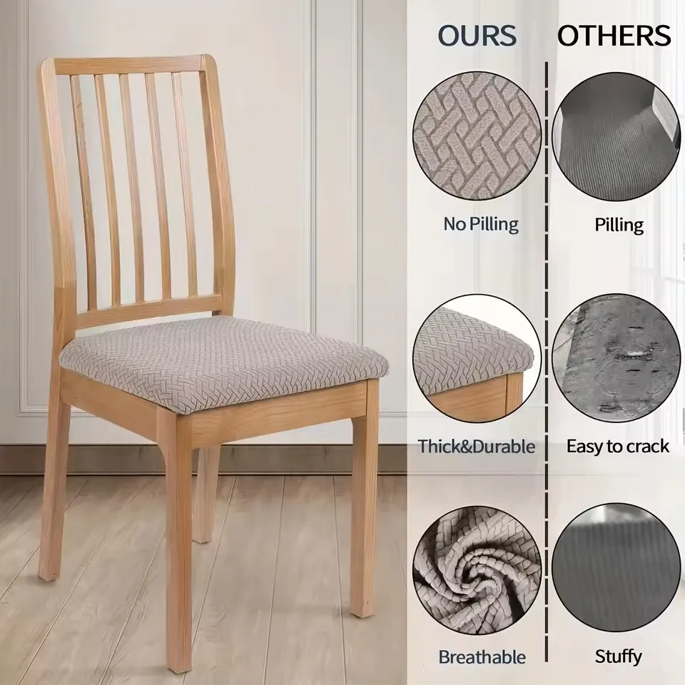 1pc Jacquard Elastic Cover for Chair Universal Size Chair Cover Elastic House Seat Lving Room Chairs Covers for Home Dining