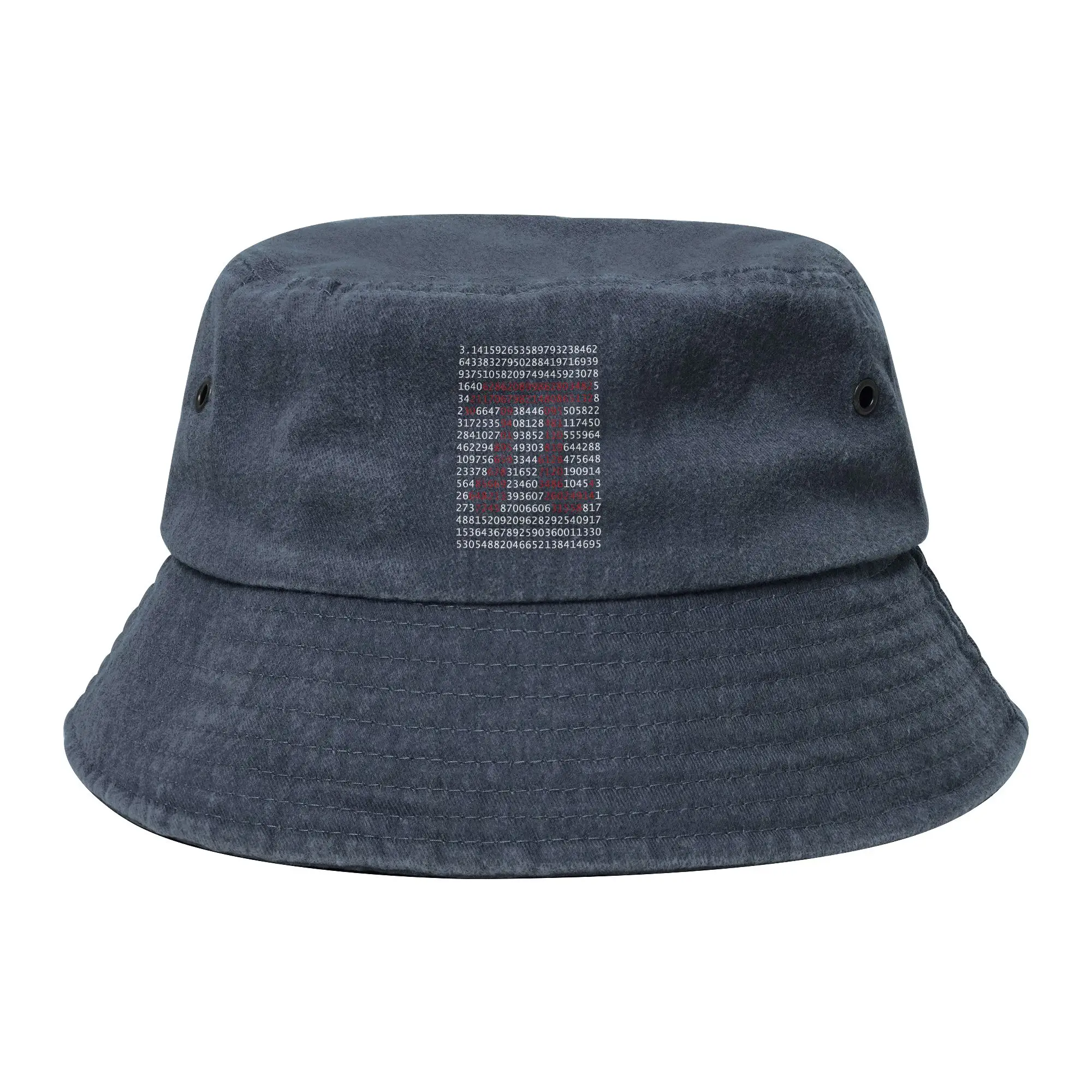 Summer Beach Vacation Headwear Pi Symbol Math Lover Geek Bucket Hats Teen Distressed Cotton Sun Hat Boonie Hat Fisherman Hats