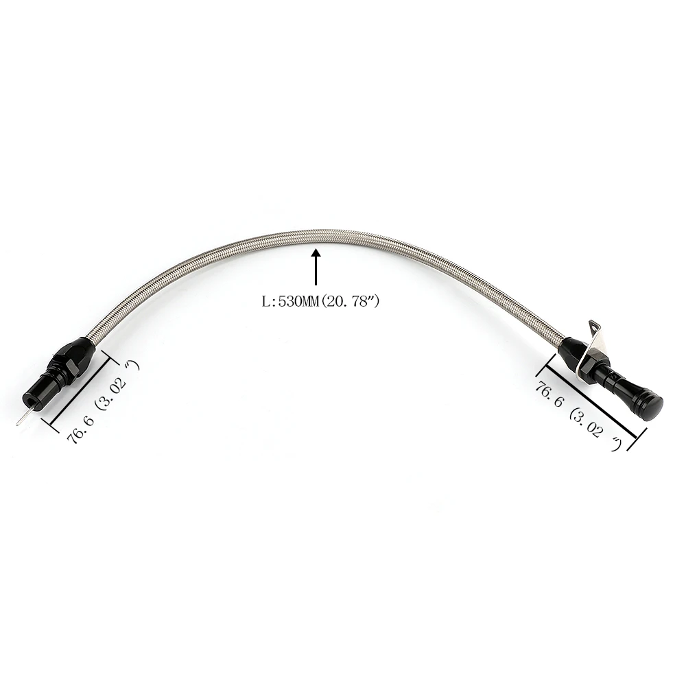 530 مللي متر مقياس نقل مرن غير القابل للصدأ لجنرال موتورز تشيفي TH-400 TH-350 توربو SBC BBC 350 400 #2